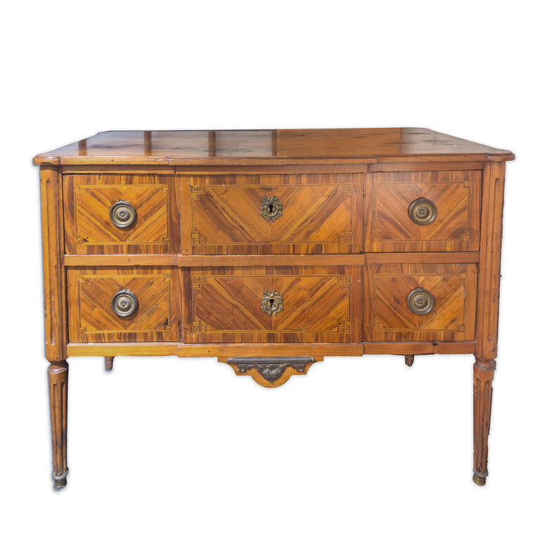 French Prune Veneer & Native Wood Dresser