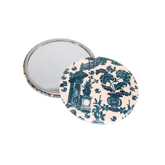Antoinette Poisson Jardin Indigo Pocket Mirror