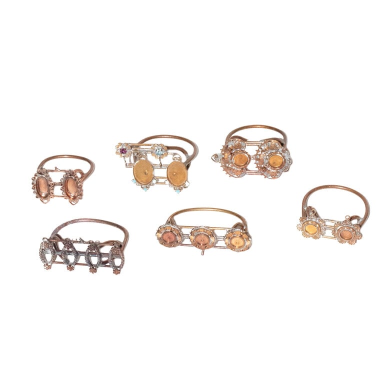 Vintage Armature Napkin Ring, Set of 6