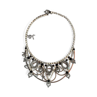 Vintage Armature Necklace, Minuit