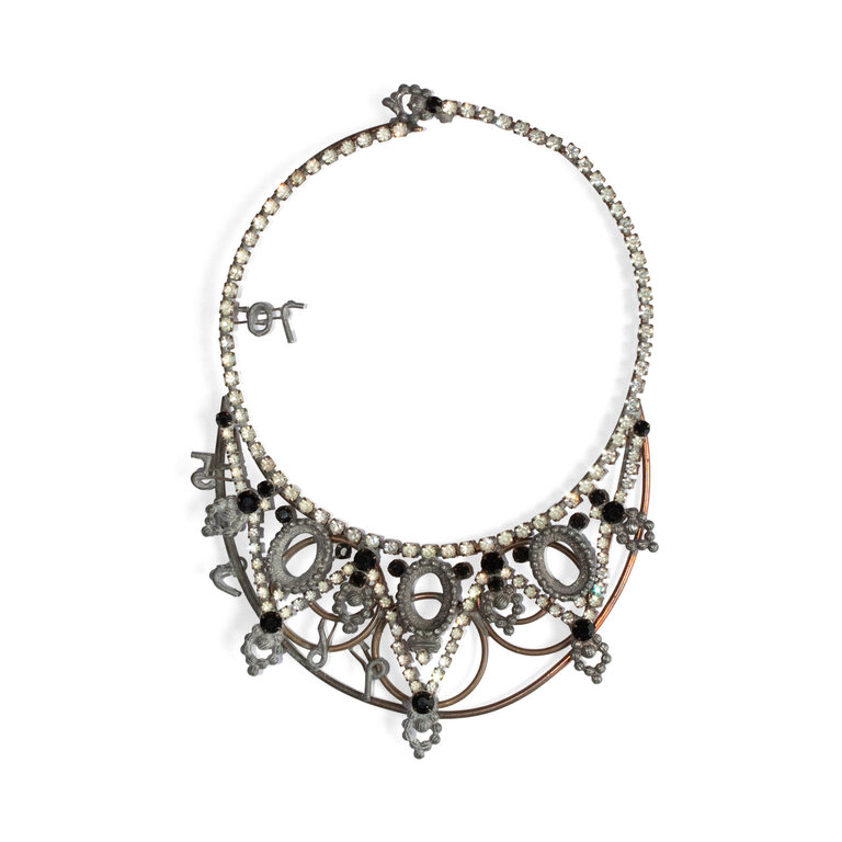 Vintage Armature Necklace, Minuit