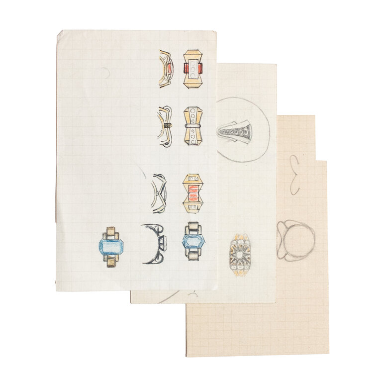 Vintage Jewelry Papers- Small Set #4