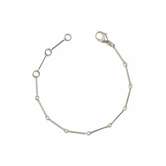 Fallen Aristocrat Silver Stick Chain Bracelet