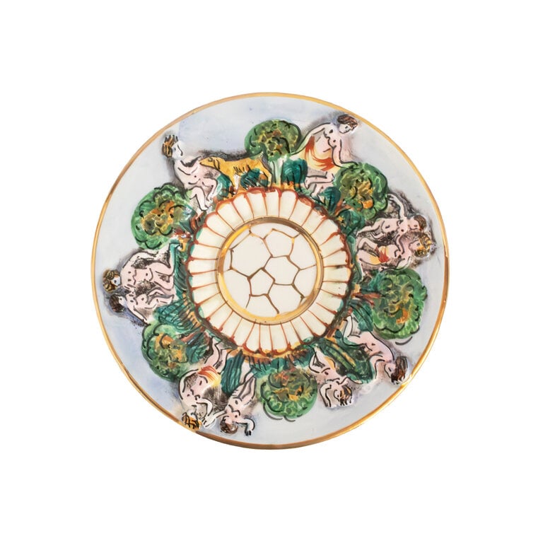 Italian Capodimonte 781 Demitasse Espresso Cup & Saucer