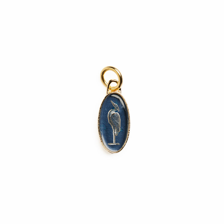 Fallen Aristocrat Small Ardea Heron Charm