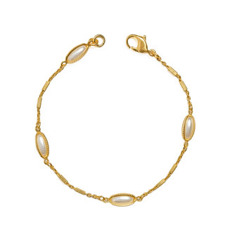 Fallen Aristocrat Oval Pearl Bracelet