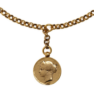 Fallen Aristocrat French Coin Necklace