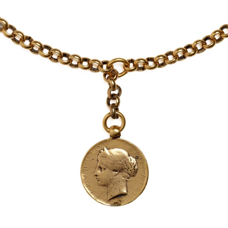 Fallen Aristocrat French Coin Necklace