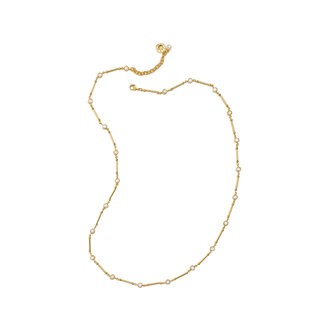Fallen Aristocrat Round Pearl Chain Necklace