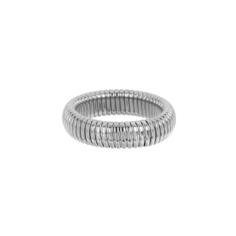 Ring- Sylvie Ribbed Silver