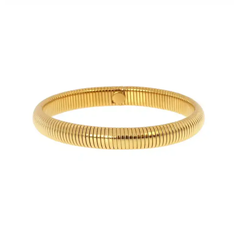 Cuff- Sylvie Ribbed Gold