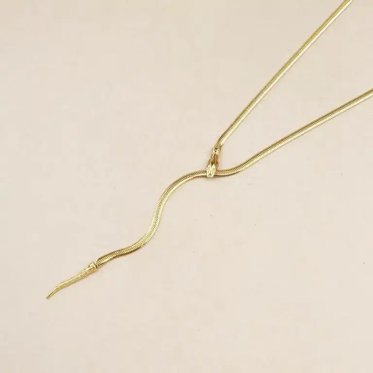 Necklace- Serpentine Lariat
