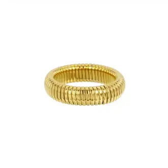 Sylvie Ribbed Cuff Gold