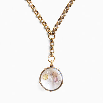 Fallen Aristocrat Looking Glass Locket Necklace