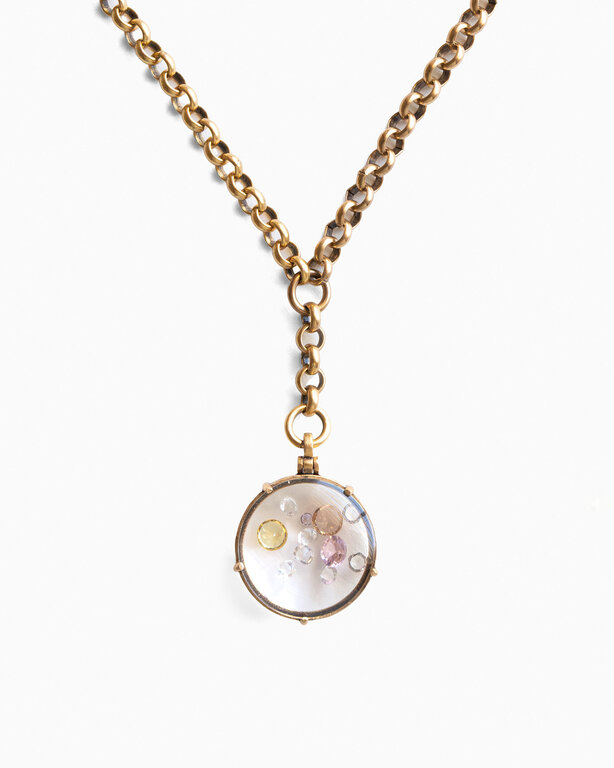 Fallen Aristocrat Looking Glass Locket Necklace