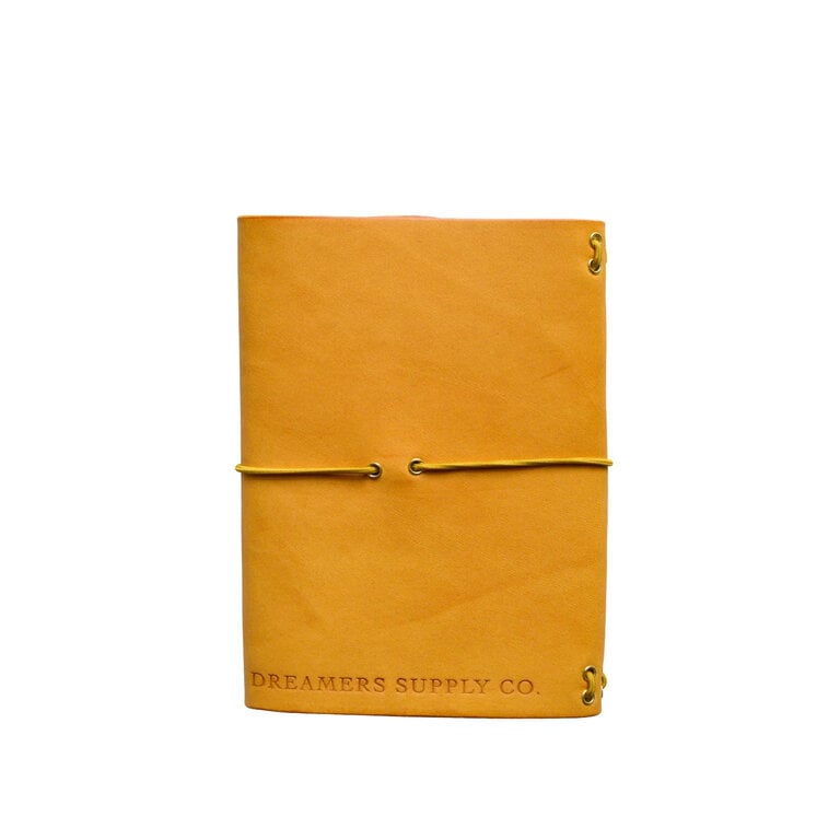 Saffron Leather Pocket Journal
