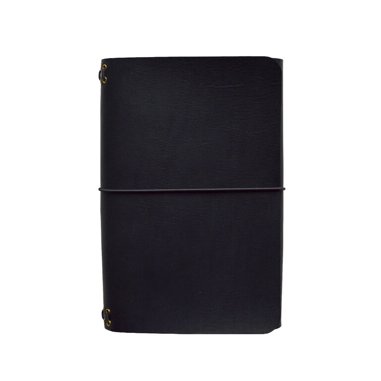 Studio Journal- Leather Noir with 3 A5 Notebooks