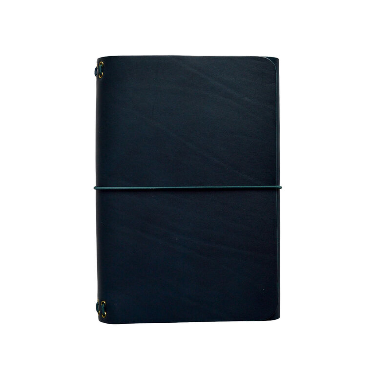 Studio Journal- Leather Indigo with 3 A5 Notebooks