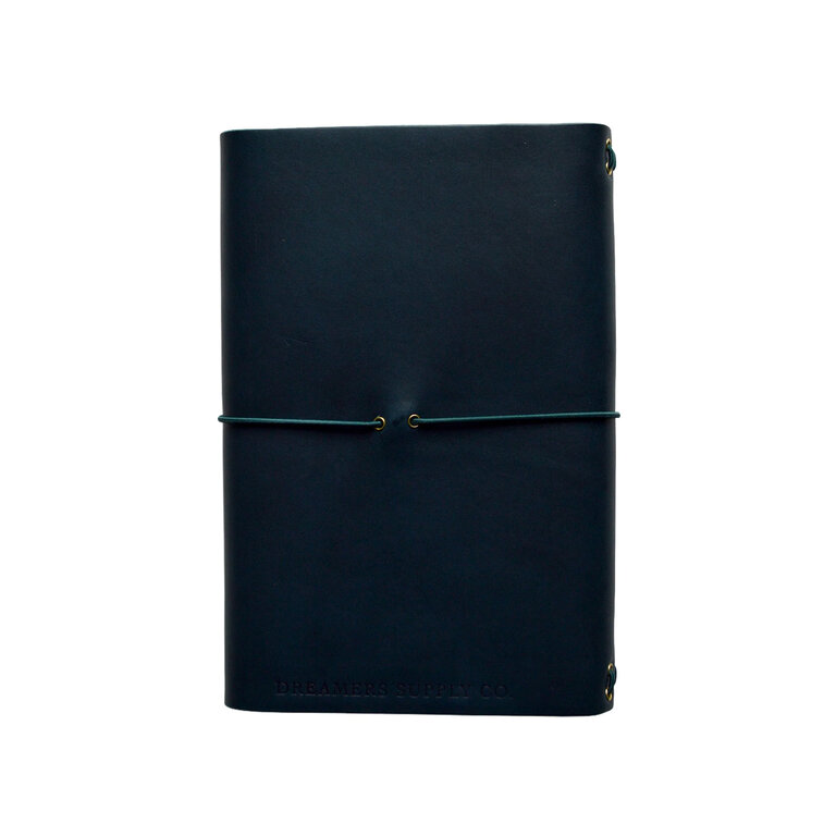 Studio Journal- Leather Indigo with 3 A5 Notebooks