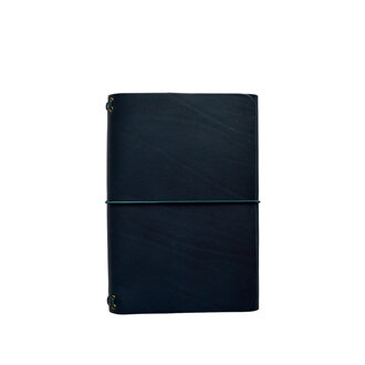 Pocket Journal- Leather Indigo with 2 A6 Notebooks