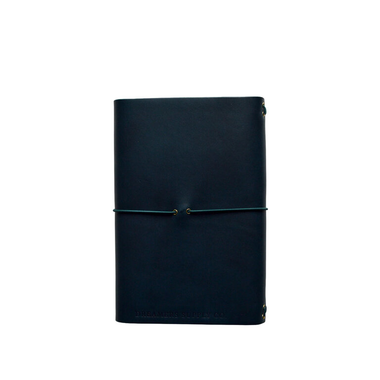 Pocket Journal- Leather Indigo with 2 A6 Notebooks