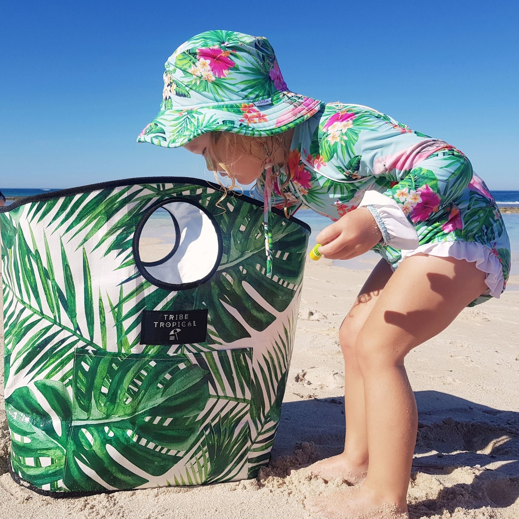 Tribe Tropical Swim Hat - Bellaboo Boutique