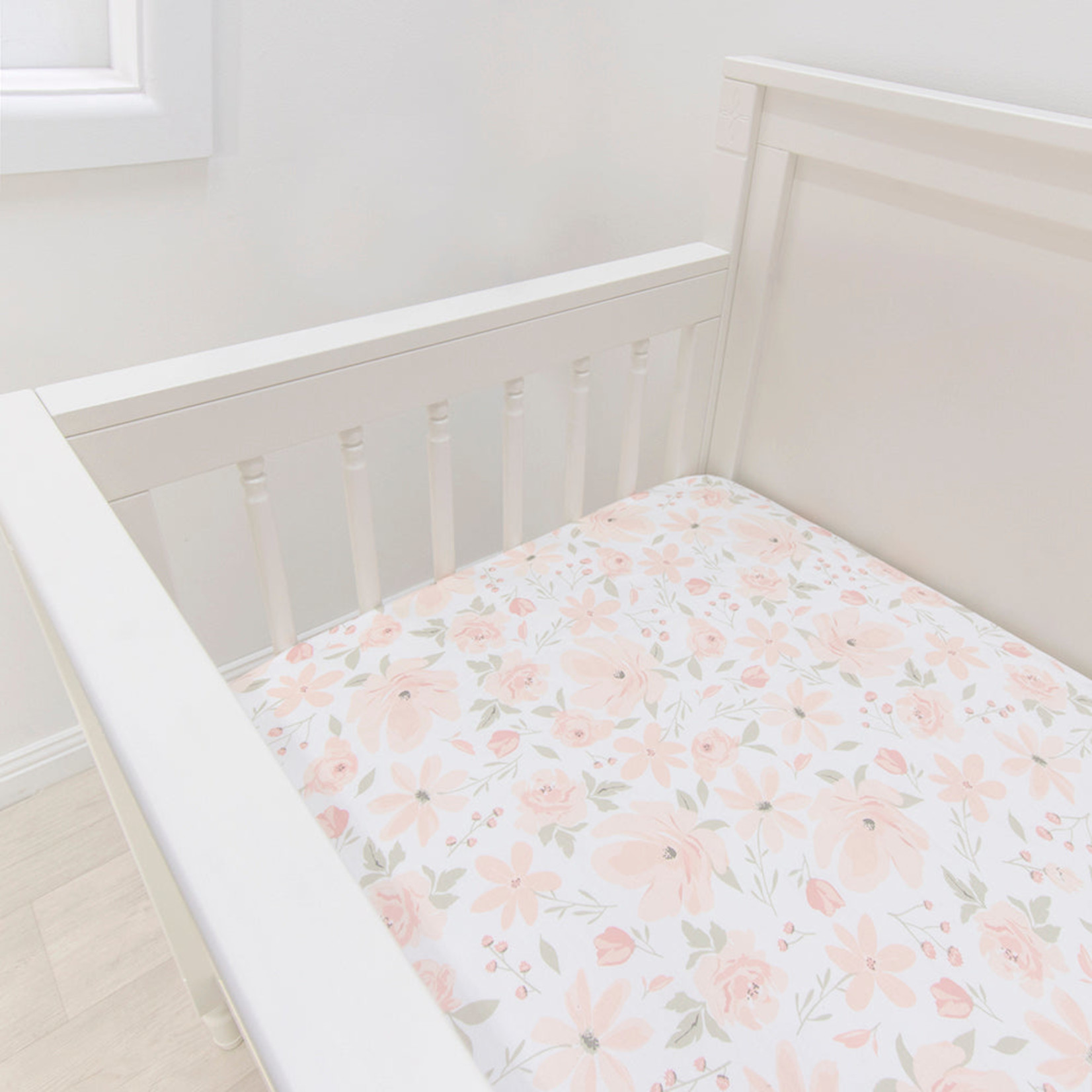 Living Textiles Living Textiles Fitted Cot Sheet - Meadow