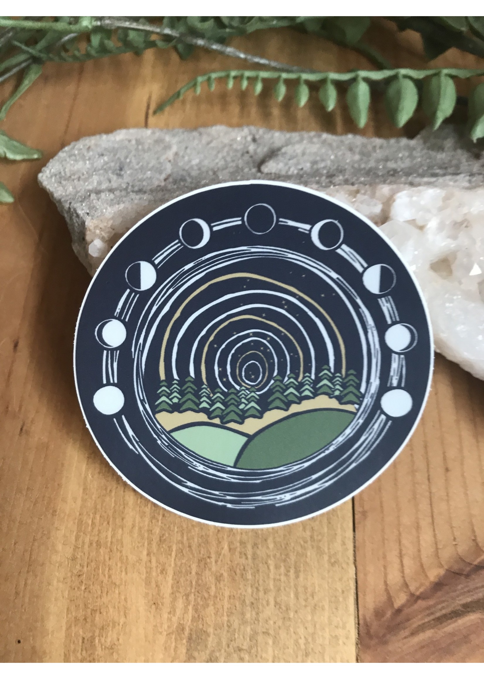 Tangled Up In Hue Sticker - Moon Over Midwest
