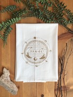 Tangled Up In Hue Screen Printed Dish Towel - Moon Phase