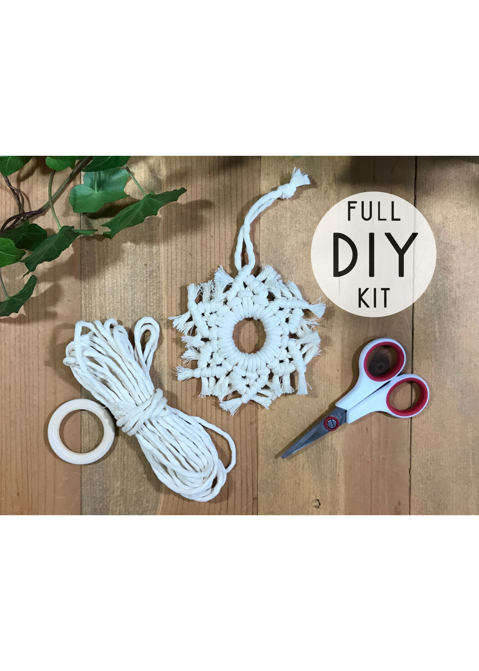 DIY Snowflake ornament kits