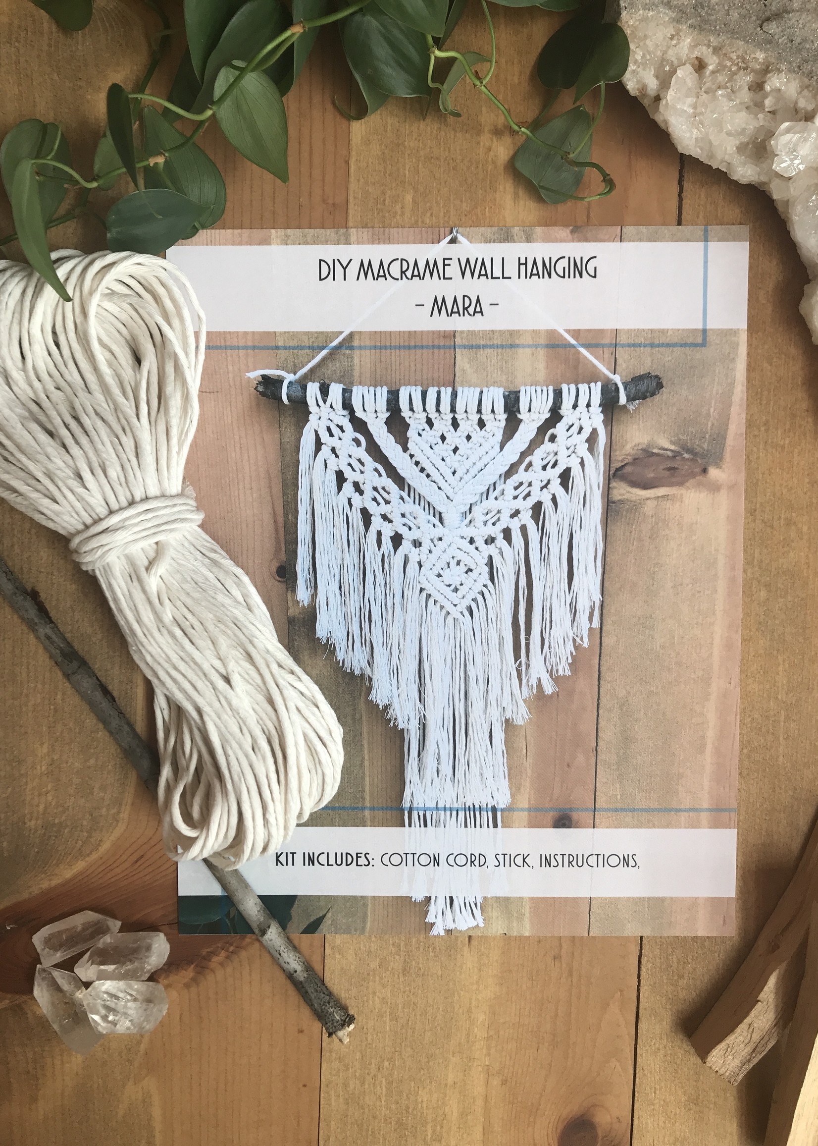 DIY Mara Macrame Wall Hanging Kit Tangled Up In Hue