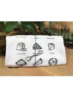 Tangled Up In Hue Screen Printed Dish Towel Cheese Lover