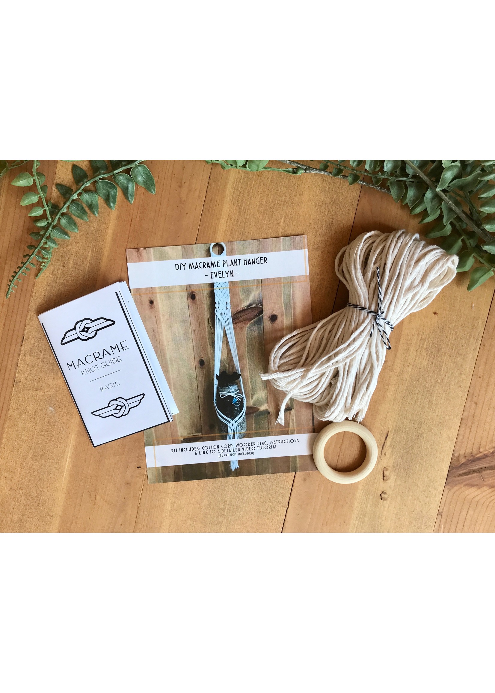 macrame kit diy plant hanger 100%