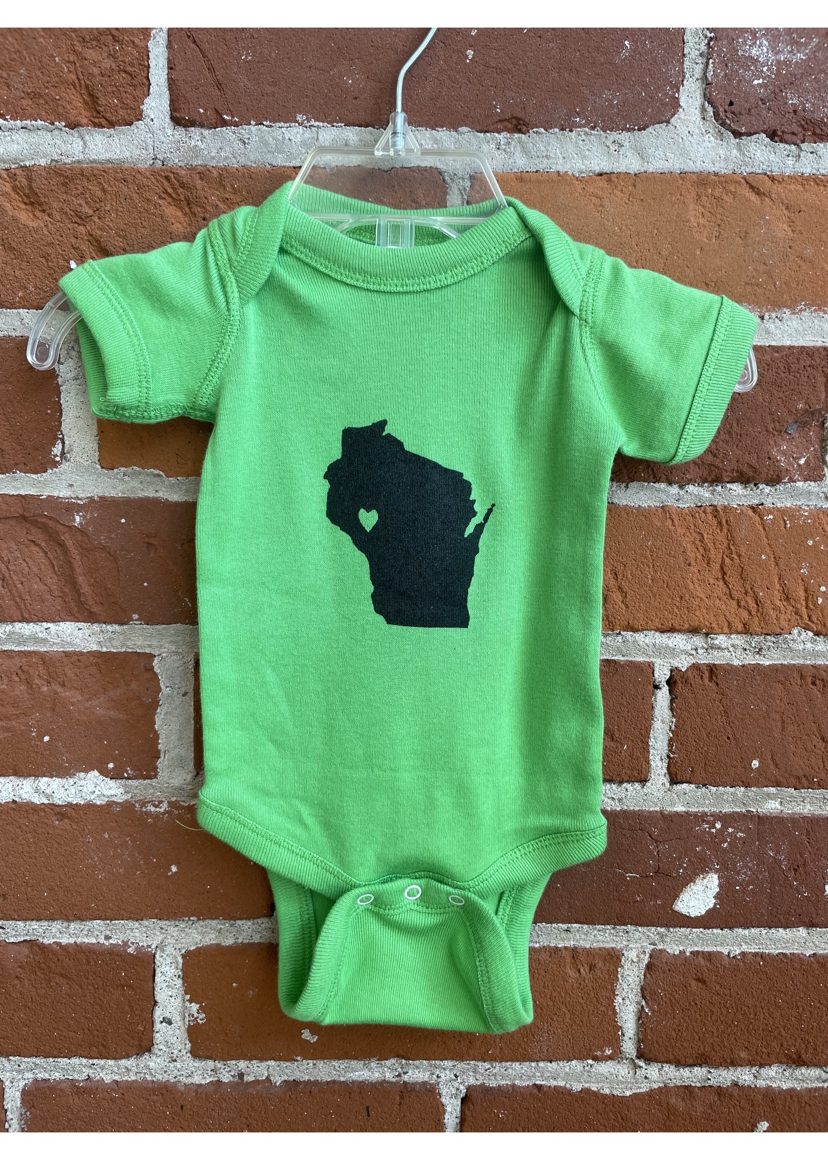 Tangled Up In Hue Wisconsin Love Baby Body Suit
