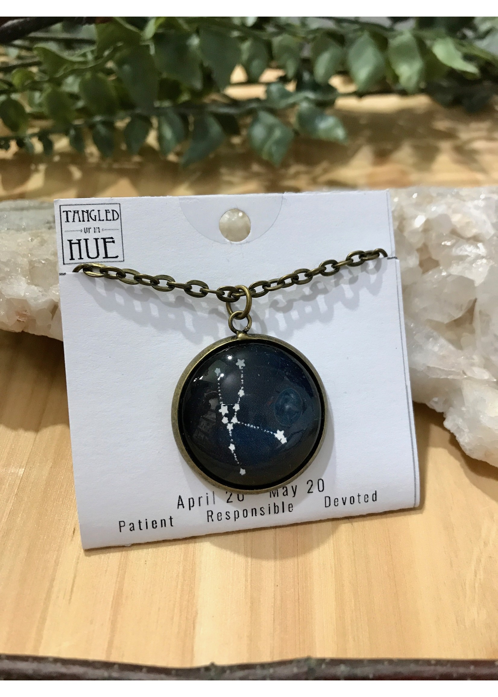 Tangled Up In Hue Zodiac Image Necklace