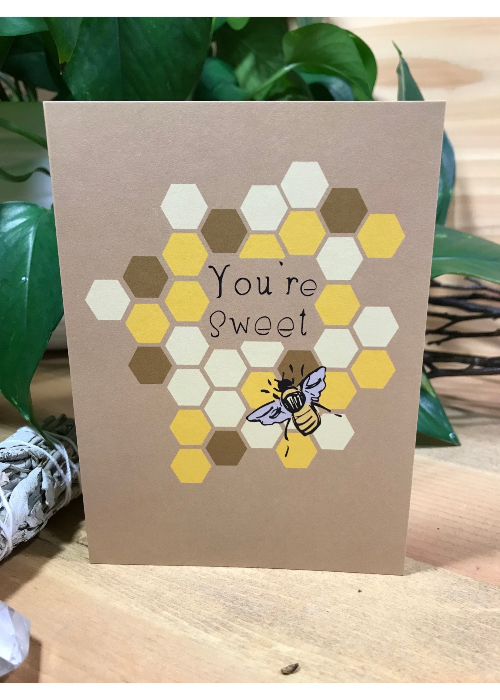 Tangled Up In Hue Greeting Card - You're Sweet - Honey Bee