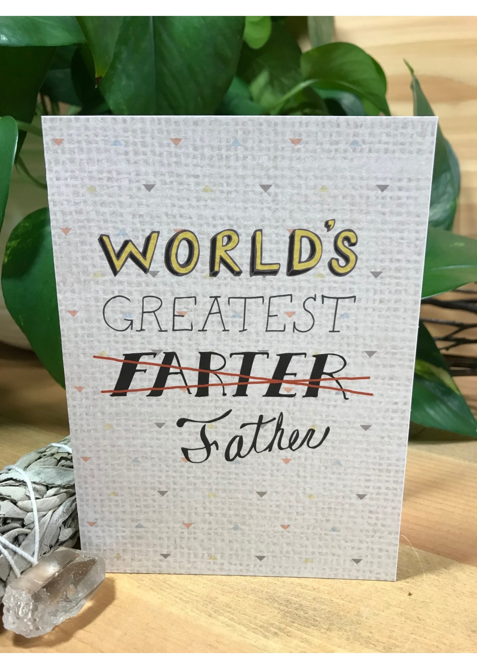 Tangled Up In Hue Greeting Card - Greatest Farter Father