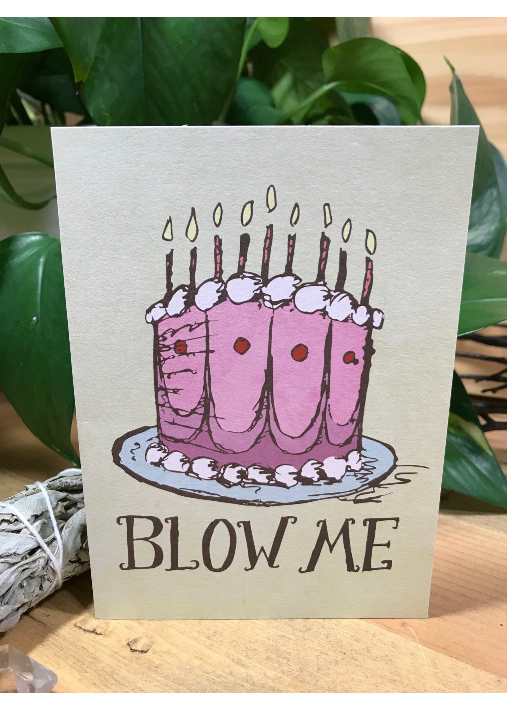 Tangled Up In Hue Greeting Card - Blow Me