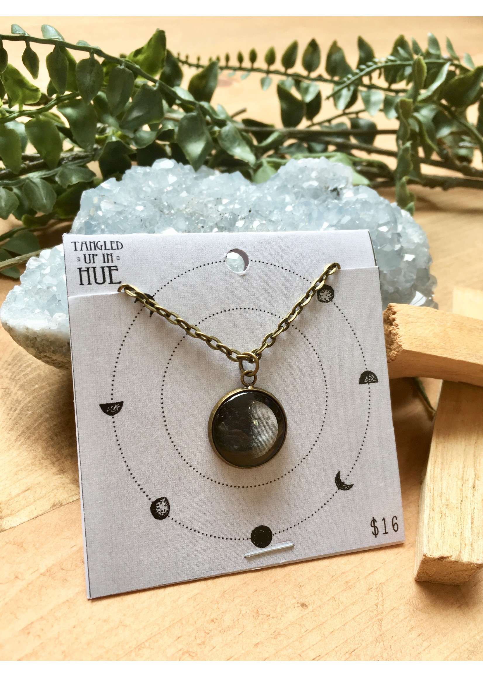 Tangled Up In Hue Moon Phase Necklace