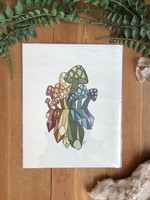 Mushroom Crystal Print