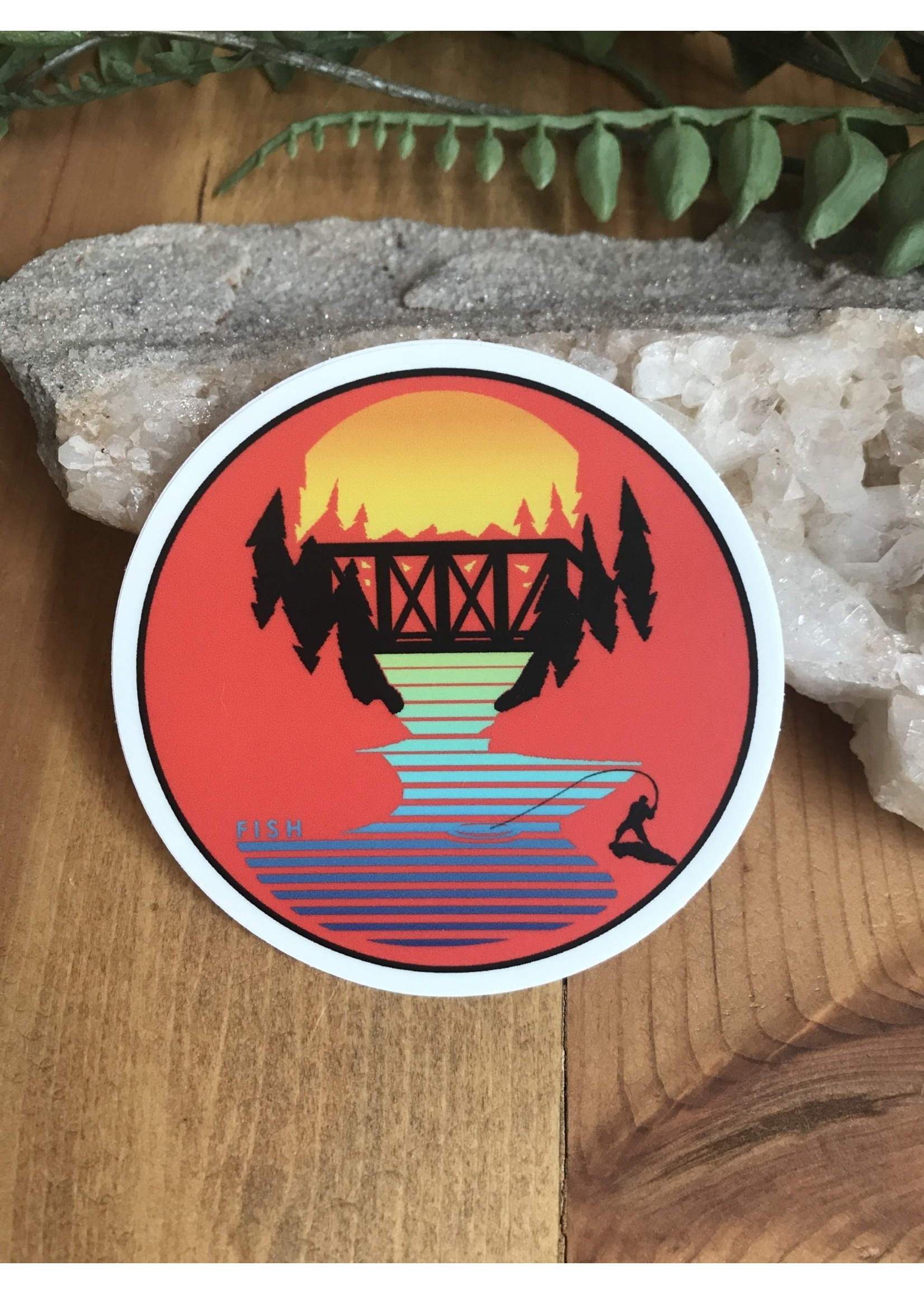 Tangled Up In Hue Sticker - Fish