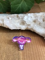 Tangled Up In Hue Acrylic Pin - Uterus