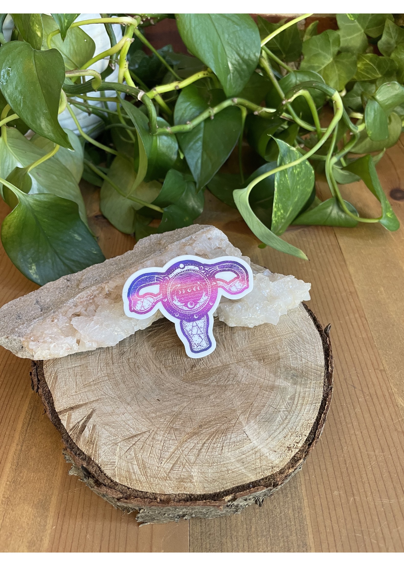 Tangled Up In Hue Sticker - Uterus