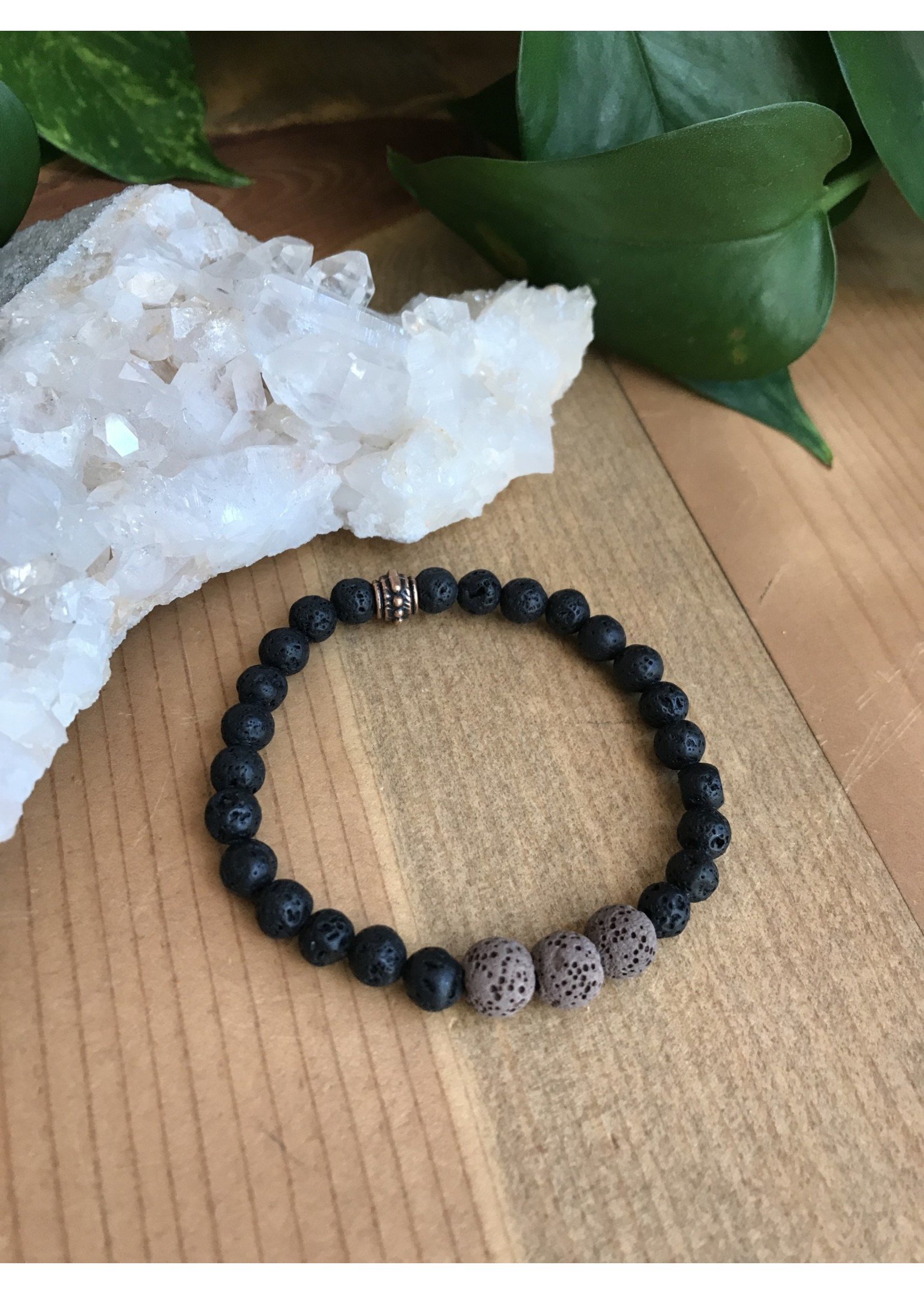 Stretch lava stone bracelets