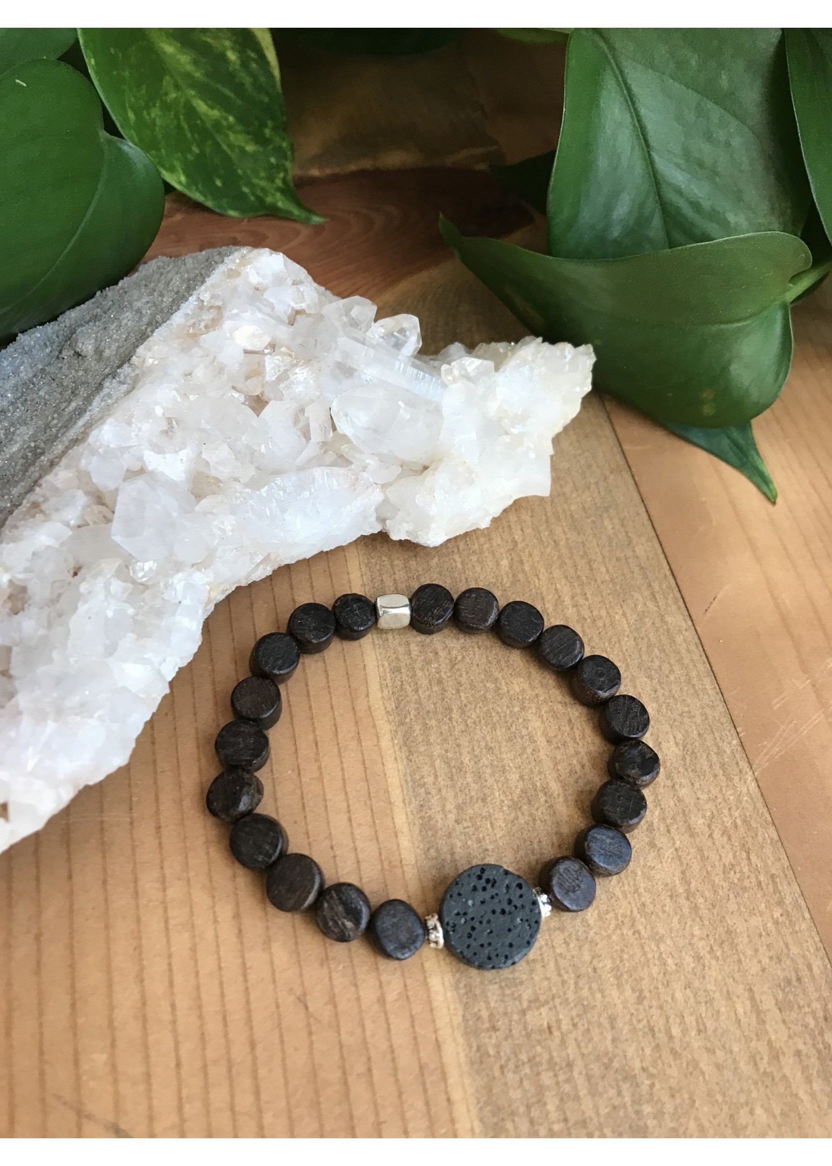 Stretch lava stone bracelets