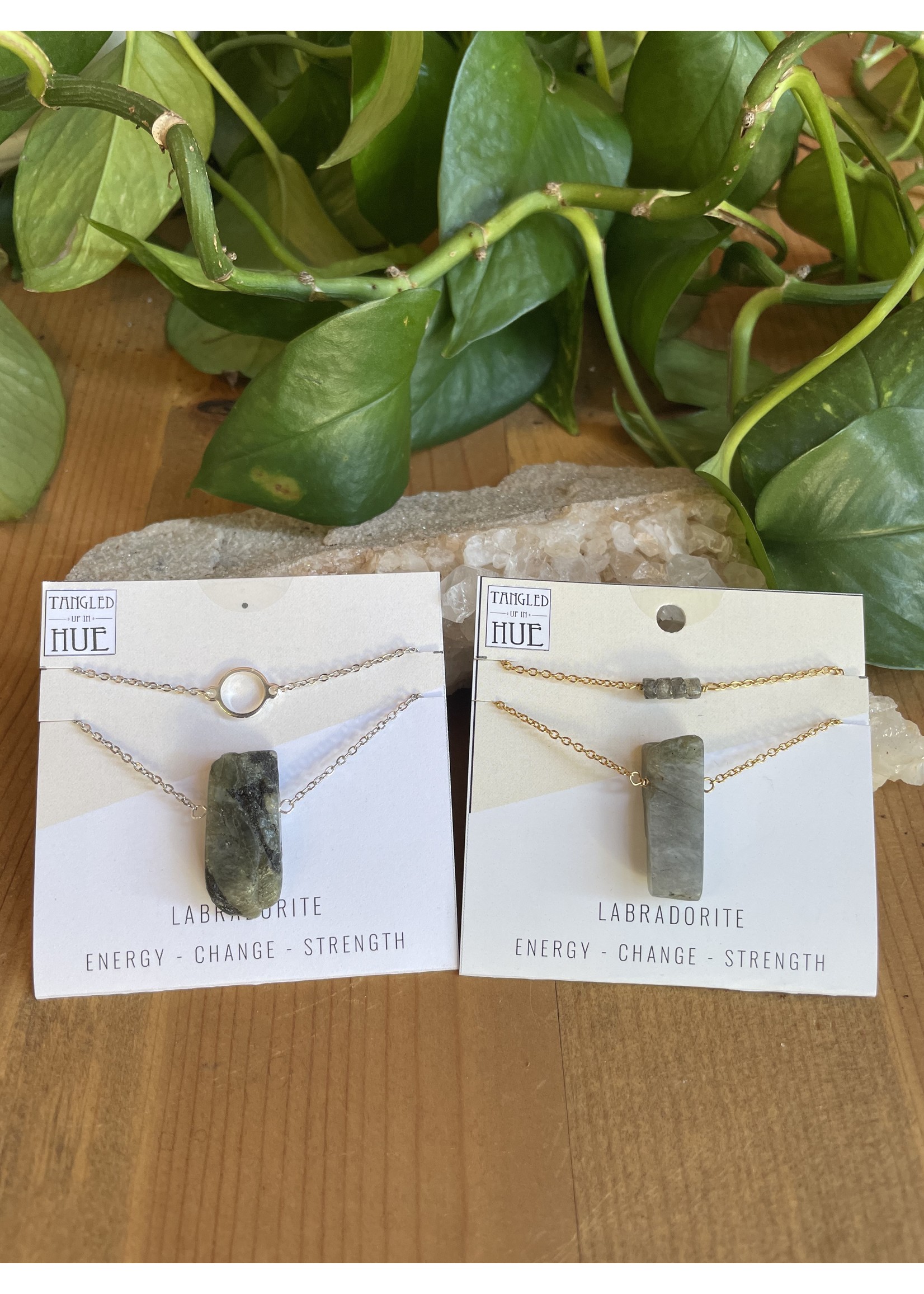 Double Layer Stone Necklaces
