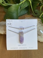 Double Layer Stone Necklaces