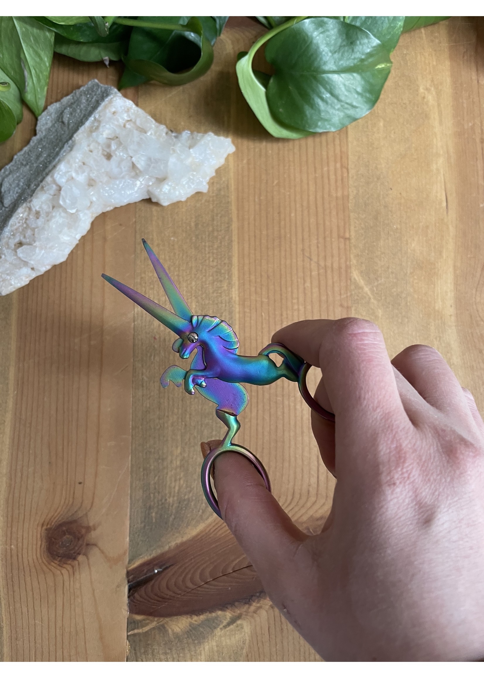 Iridescent Unicorn Embroidery Scissors