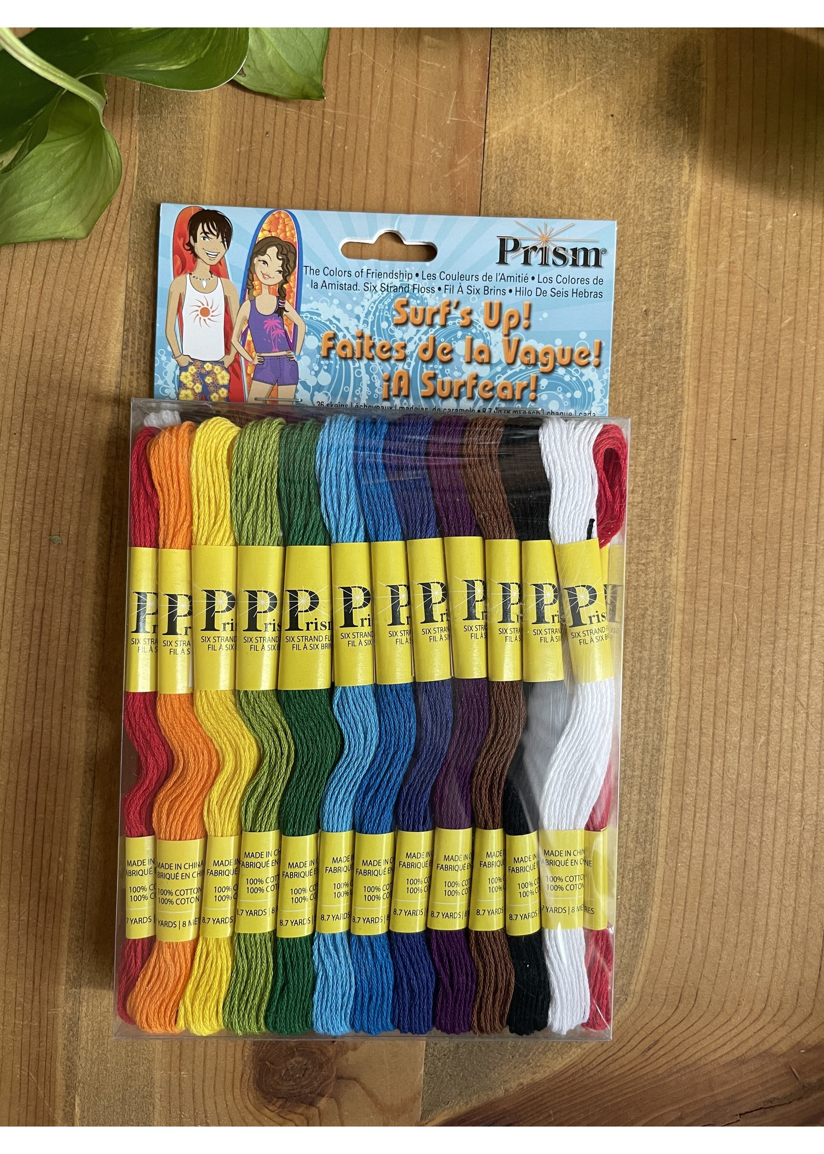 Lot De Fils De Coton à Broder Prism - 36 écheveaux De 8m, 6 Brins Divisibles, Multicolores