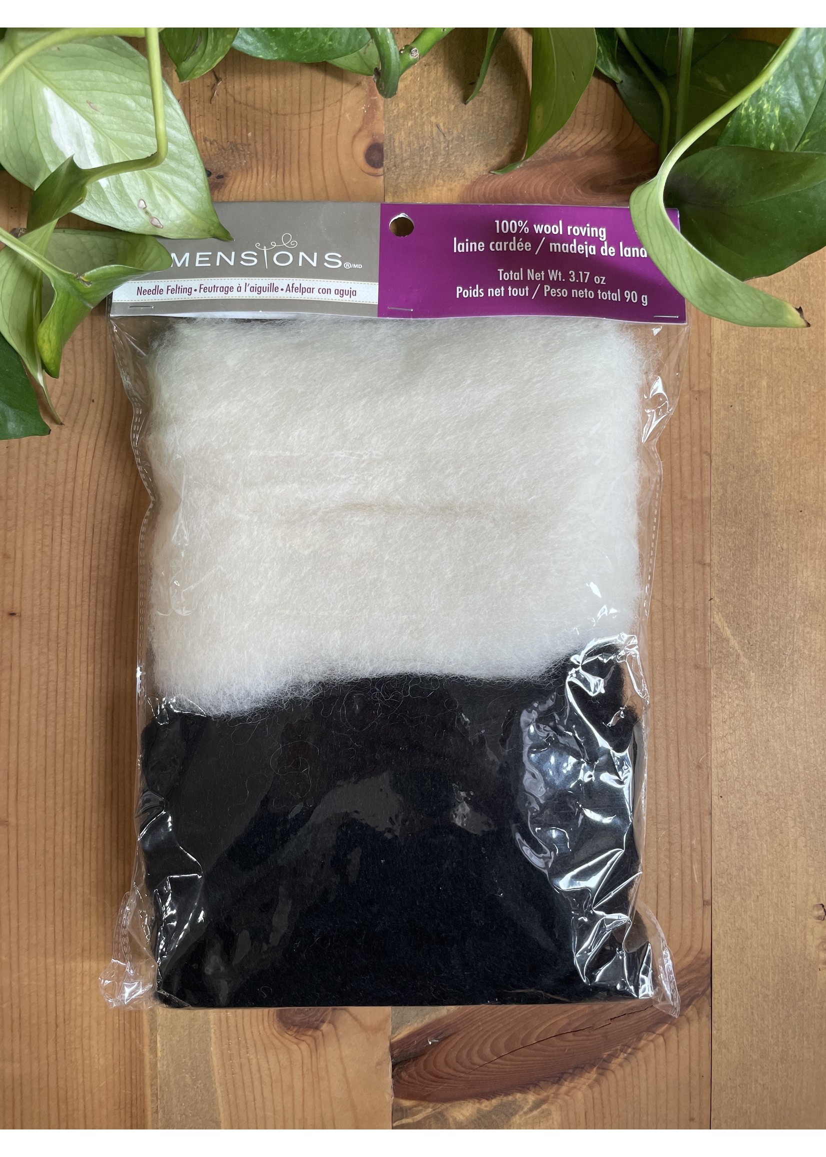 Dimensions White and Black roving pack